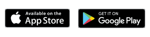 Available on App Store and Google Play